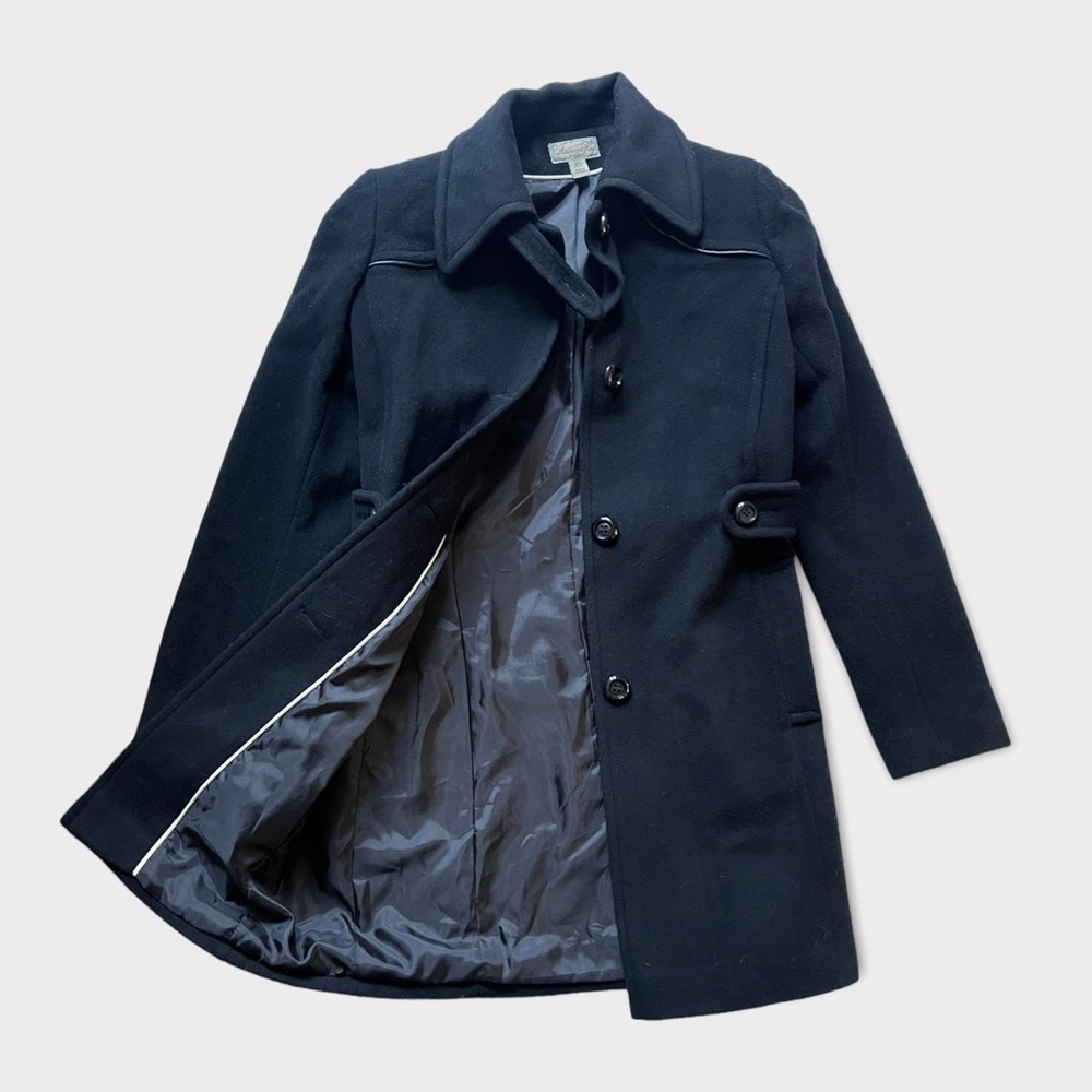 American Rag Wool Military Peacoat Black Size XS Very Thick High Quality